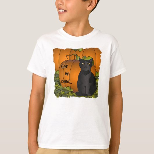 Pumpkin Cat T-shirt (Voorkant)