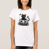 Pumpkin Cat T-shirt (Voorkant)
