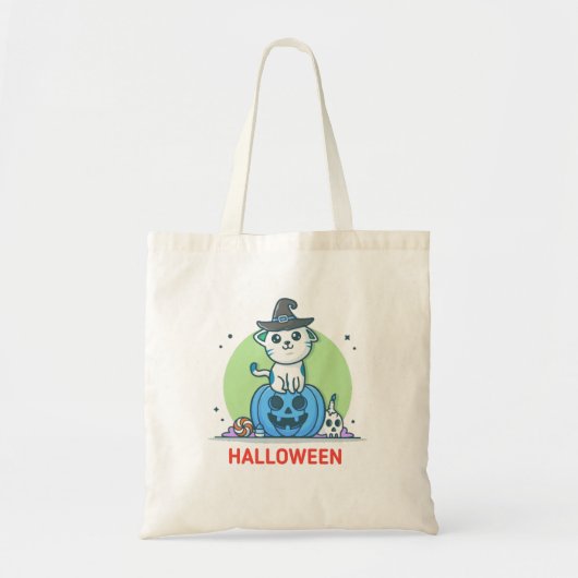 Pumpkin Cat Tote Bag (Voorkant)