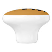 Pumpkin Ceramic Knob. Keramische Knop (Zijkant)