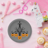 Pumpkin chandelier Halloween gothic Papieren Bordje (Feest)
