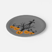 Pumpkin chandelier Halloween gothic Papieren Bordje (Gekanteld)