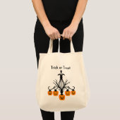 Pumpkin chandelier Halloween gothische buit Tote Bag (Voorkant (product))