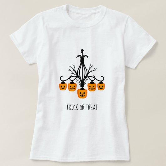 Pumpkin chandelier Halloween-thema T-shirt (Design voorkant)