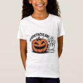 Pumpkin Chasing Ghosts Spooky Halloween T-shirt (Voorkant)