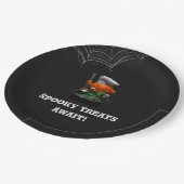 Pumpkin Chef Halloween Party - Spooky Cauldron Papieren Bordje (Gekanteld)