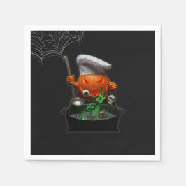 Pumpkin Chef Halloween Party - Spooky Touch Servet