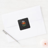 Pumpkin Chef Halloween Party - Spooky Touch Vierkante Sticker (Envelop)