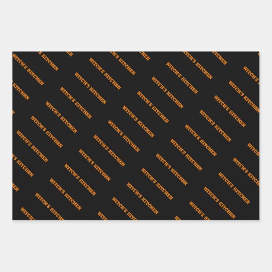 Pumpkin Chef Halloween - Spooky Cauldron ontwerp Inpakpapier Vel (Voorkant 3)