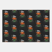 Pumpkin Chef Halloween - Spooky Cauldron ontwerp Inpakpapier Vel (Voorkant)