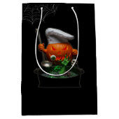 Pumpkin Chef Halloween - Spooky Cauldron ontwerp Medium Cadeauzakje (Voorkant)