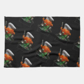 Pumpkin Chef Halloween - Spooky Cauldron ontwerp Theedoek (Horizontaal)