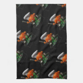 Pumpkin Chef Halloween - Spooky Cauldron ontwerp Theedoek (Verticaal)