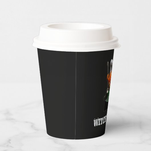 Pumpkin Chef Halloween - Witch's Brew-thema's Papieren Bekers (Rechts)