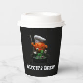 Pumpkin Chef Halloween - Witch's Brew-thema's Papieren Bekers (Voorkant)