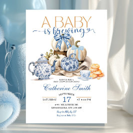 Pumpkin Chinoiserie Baby is Baby shower aan het br Kaart