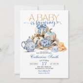 Pumpkin Chinoiserie Baby is Baby shower aan het br Kaart (Voorkant)