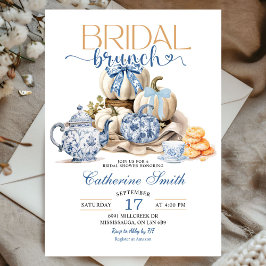 Pumpkin Chinoiserie Bridal Brunch Vrijgezellenfees Kaart