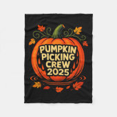 Pumpkin Cking Crew 2025 Halloween Pumpkin Crew  Fleece Deken (Voorkant)