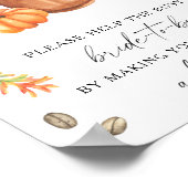 Pumpkin Coffee Help de drukke bruid Adres Poster (Hoek)