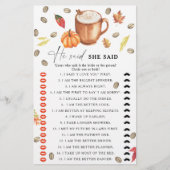 Pumpkin Coffee vrijgezellenfeest Hij zei dat ze ze (Voorkant)