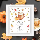 Pumpkin Coffee Vrijgezellenfeest Kaarten en gesche Poster