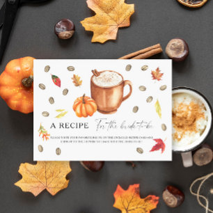Pumpkin Coffee vrijgezellenfeest Recept voor de br Informatiekaartje