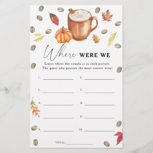 Pumpkin Coffee Vrijgezellenfeest Waar waren we spe (Voorkant)