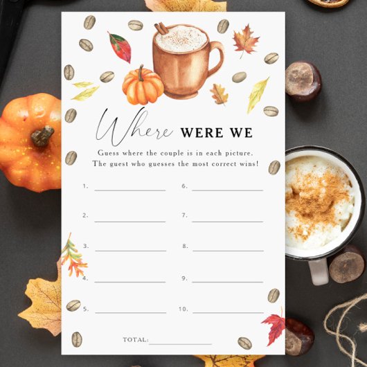 Pumpkin Coffee Vrijgezellenfeest Waar waren we spe