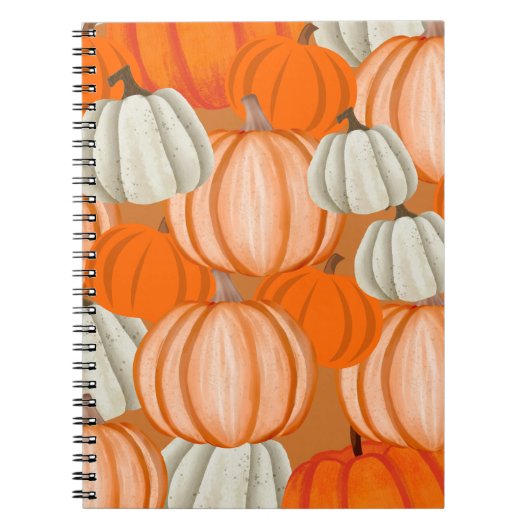 Pumpkin Collage Notebook – Autumn Aesthetic Notitieboek (Voorkant)