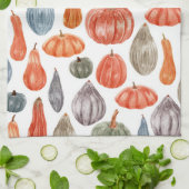 Pumpkin Collectie Waterverf Keukenhanddoek (Gevouwen)