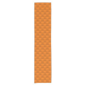 Pumpkin Color Pattern in Orange Korte Tafelloper (Voorkant)