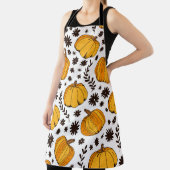 Pumpkin color seamless pattern, hand drawn squash schort (Insitu)