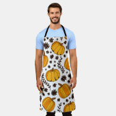Pumpkin color seamless pattern, hand drawn squash schort (Gedragen)