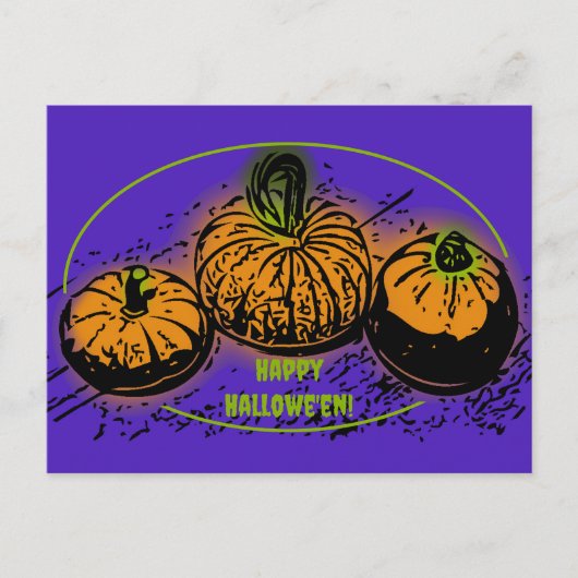 Pumpkin-complot Feestdagenkaart (Voorkant)