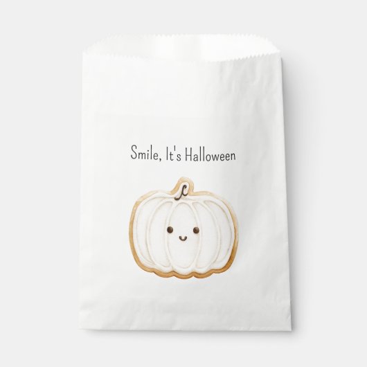 Pumpkin Cookie Smile Halloween Bedankzakje (Voorkant)