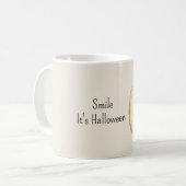 Pumpkin Cookie Smile Halloween Koffiemok (Voorkant links)