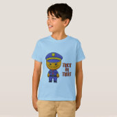 Pumpkin Cop: Grappige Halloween T-shirt (Voorkant volledig)