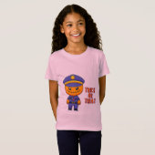 Pumpkin Cop: Grappige Halloween T-shirt (Voorkant volledig)