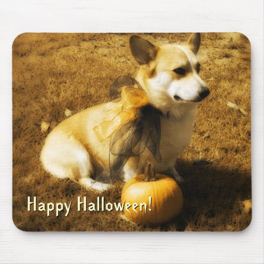 Pumpkin Corgi Mousepad Muismat (Voorkant)