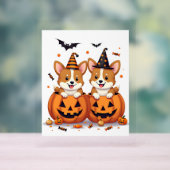 Pumpkin Corgi Party Acryl Bord (Neutraal)