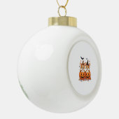 Pumpkin Corgi Party Keramische Bal Ornament (Links)