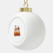 Pumpkin Corgi Party Keramische Bal Ornament (Rechts)