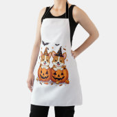 Pumpkin Corgi Party Schort (Insitu)