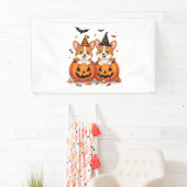 Pumpkin Corgi Party Spandoek (Insitu)
