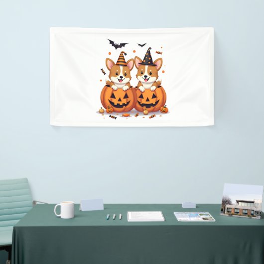 Pumpkin Corgi Party Spandoek (Beurs)
