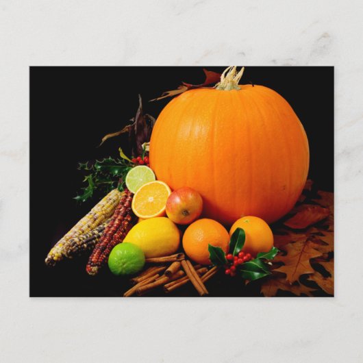 PUMPKIN CORN & FRUIT BRIEFKAART (Voorkant)