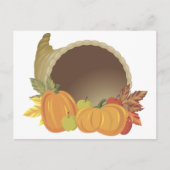 Pumpkin Cornucopia Briefkaart (Voorkant)