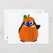 Pumpkin Costume Halloween Penguin Briefkaart (Voorkant / Achterkant)