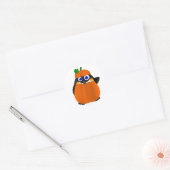 Pumpkin Costume Halloween Penguin Ronde Sticker (Envelop)